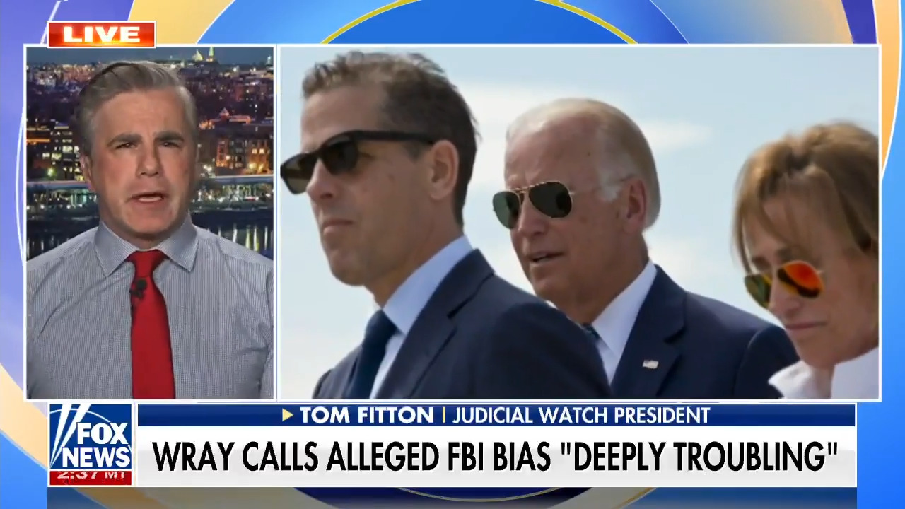 Tom Fitton on FBI bias in Hunter Biden probe: This is a scandal 