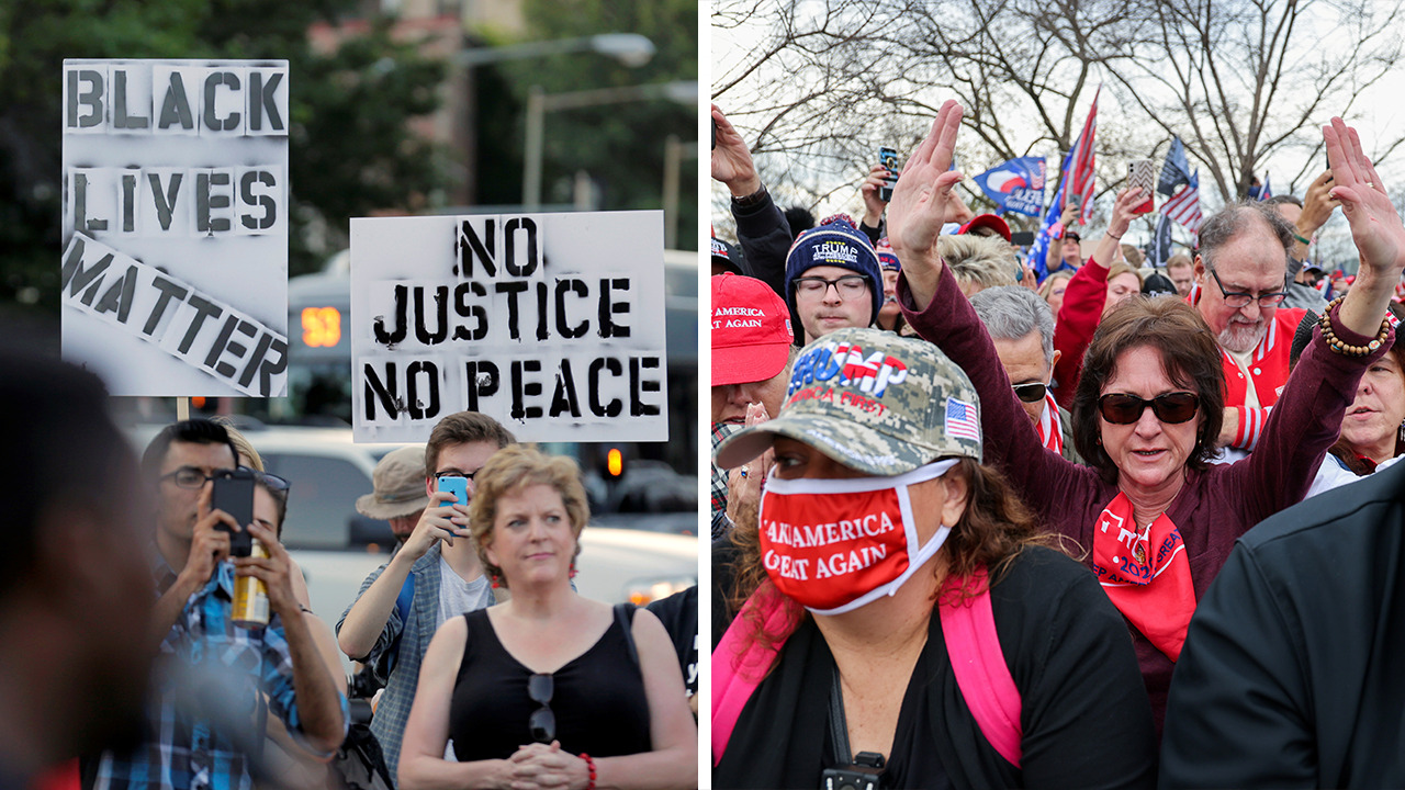 MONTAGE Liberal Media Bashes Conservative Protests But Praises 
