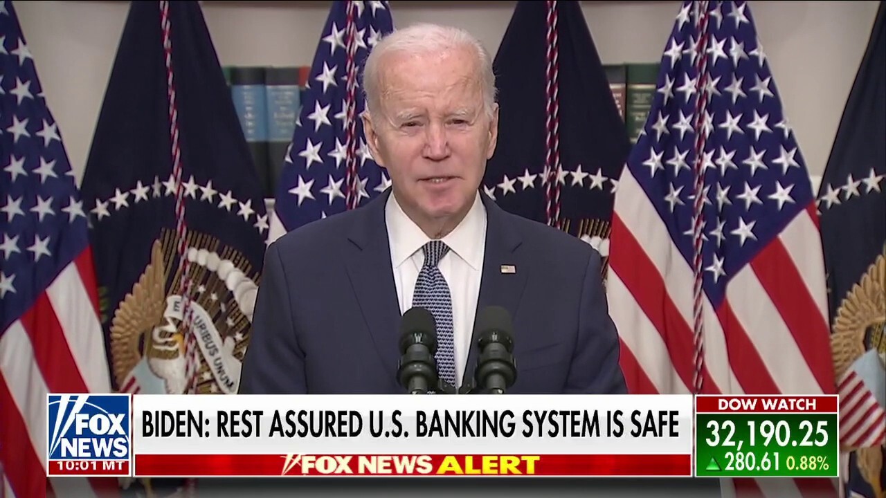 Biden assures Americans 'banking system is safe' following SVB, Signature collapses