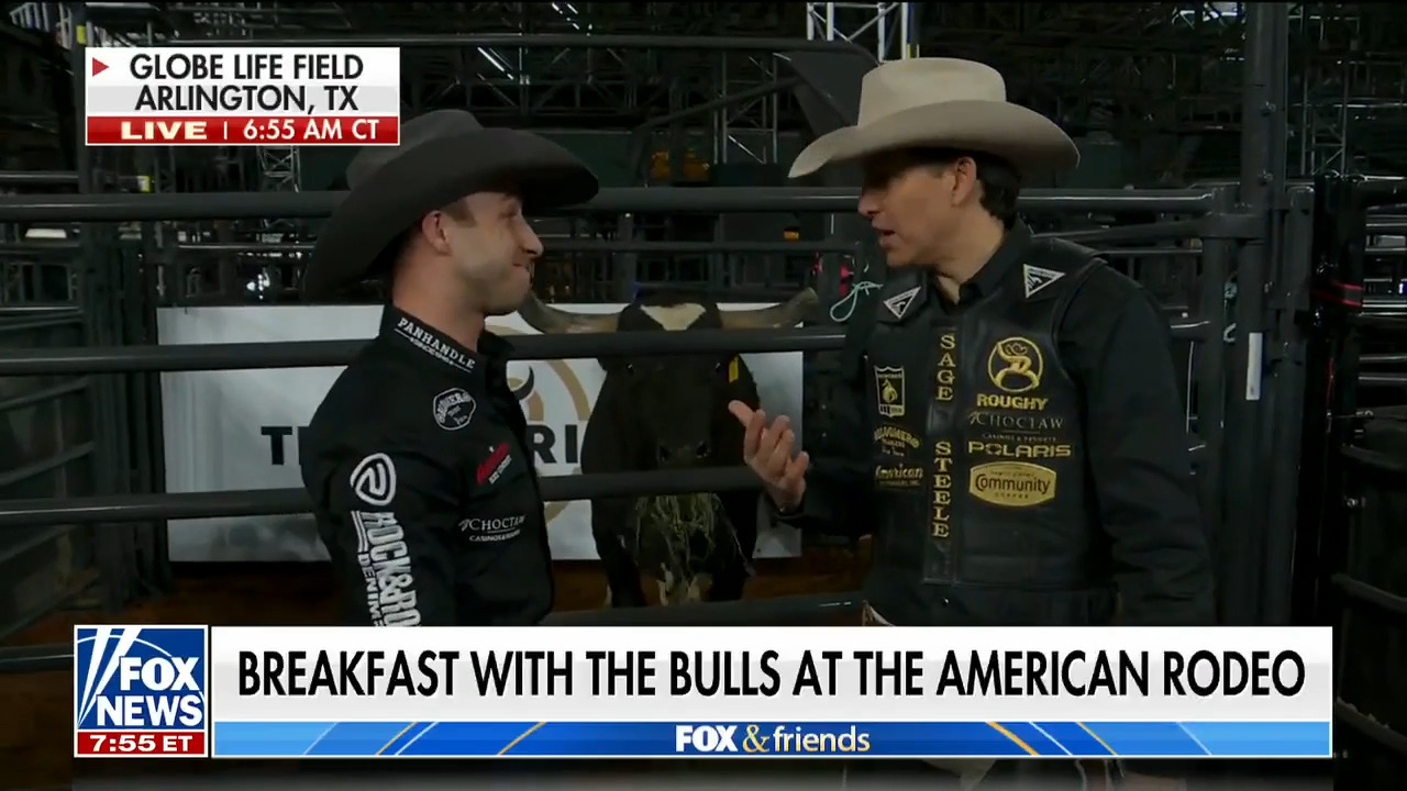 Breakfast with the Bulls: Will Cain suits up with champion bull rider 