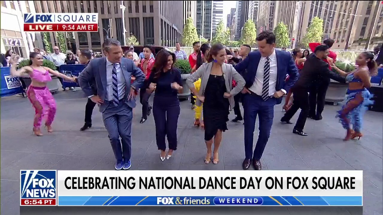 'Fox & Friends' hosts show off their salsa skills on National Dance Day