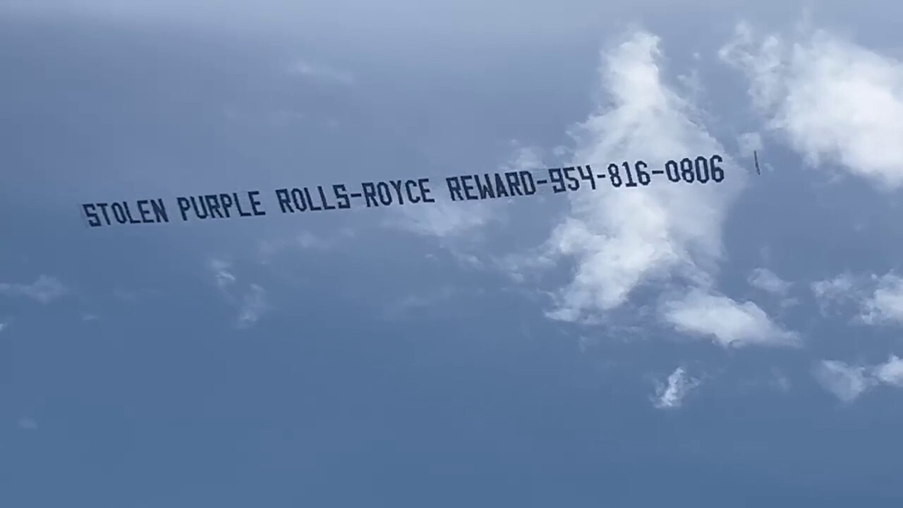 Florida man uses his own aerial banner company to track down stolen Rolls Royce