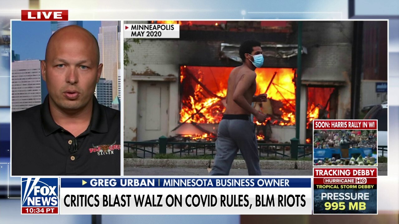 Greg Urban, who closed down his Wild Greg's Saloon location in Minneapolis, rips the governor's handling of COVID and crime.