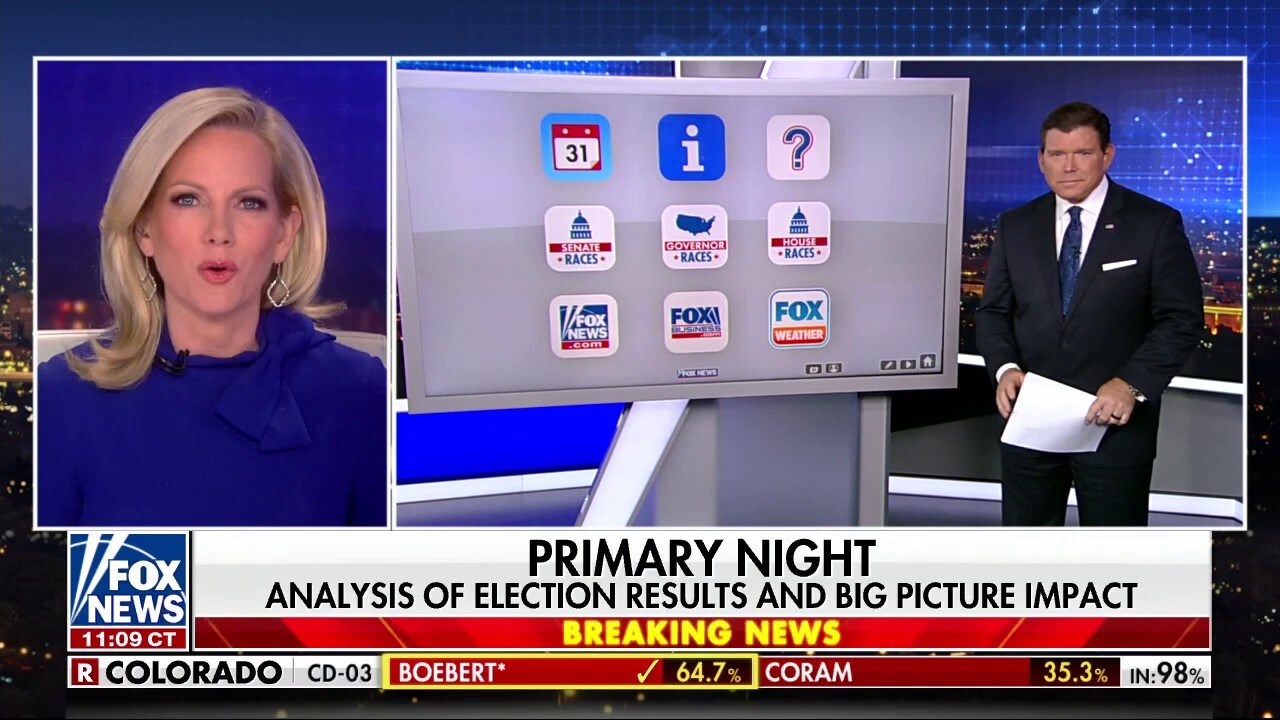 Bret Baier shows the impact of primary results