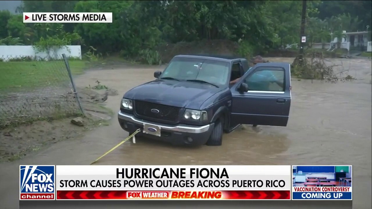 Puerto Rico goes dark as Hurricane Fiona rocks region