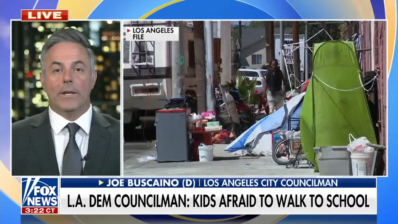 Los Angeles Democratic councilman Joe Buscaino on homeless crisis: 'Kids should not be subjected to this'
