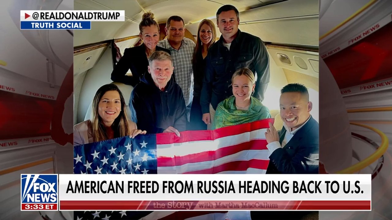 American freed from captivity in Russia heading back to US