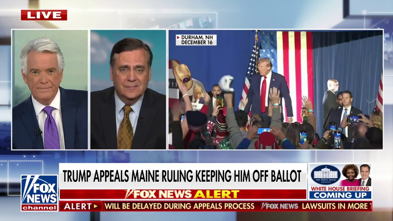 Jonathan Turley warns the Trump ballot bans are 'destructive' to US system of government