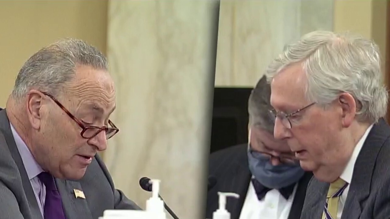 Schumer and McConnell testify at hearing over election reform
