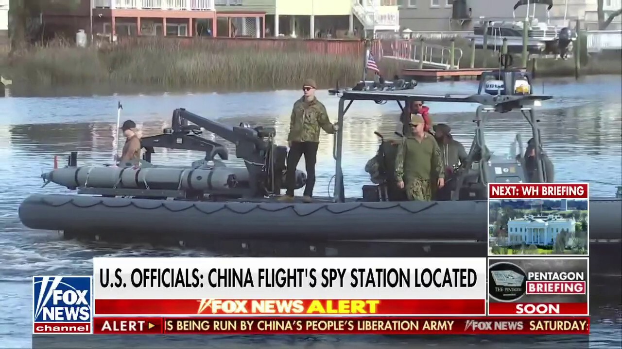 Chinese spy flight recovery operations to be suspended due to weather