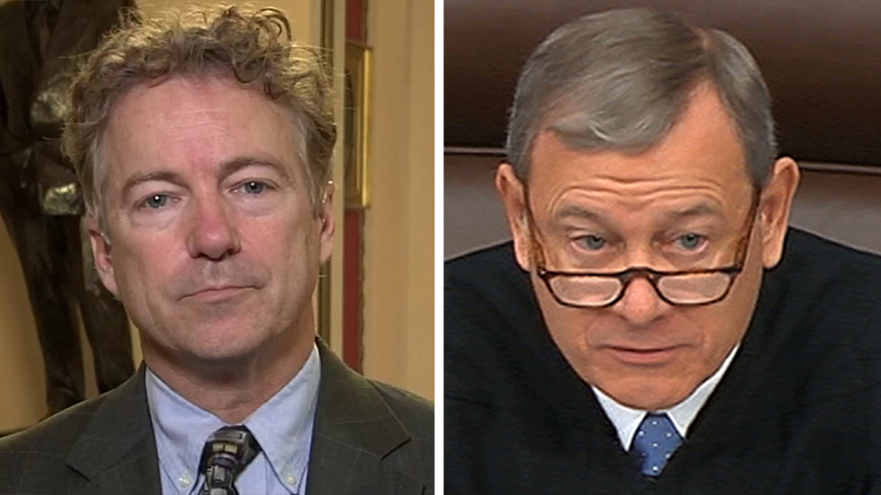 Sen. Paul on Chief Justice Roberts refusing his question during trial