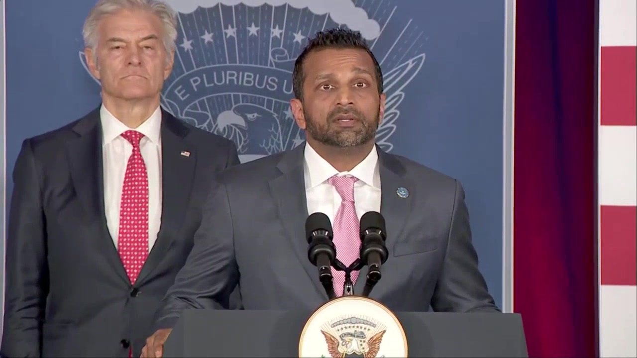 Patel vows to target and imprison fraudsters, praising President Trump