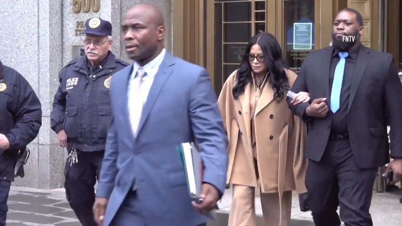 'Real Housewives' star Jen Shah swarmed by fans as she exits court after being sentenced to 78 months in prison 