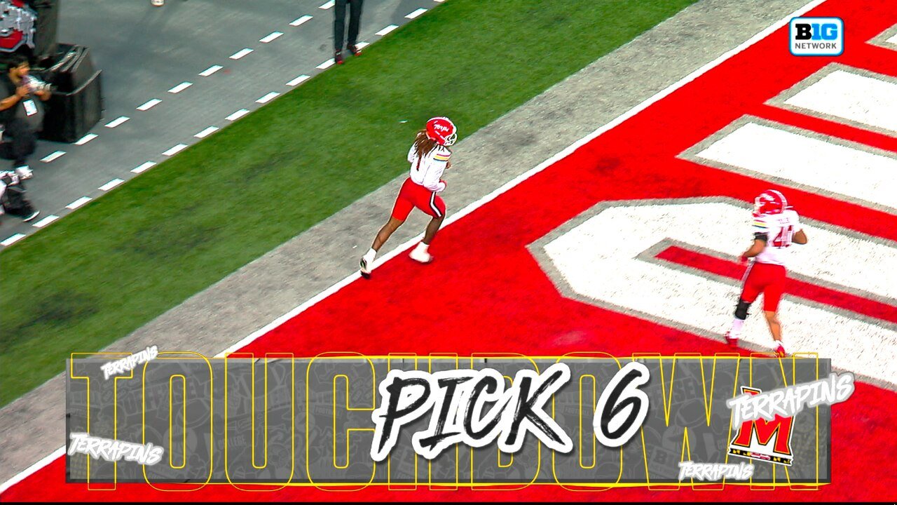 Daniel Wingate returns 52-yard pick-six, cutting Maryland's deficit against Ohio State