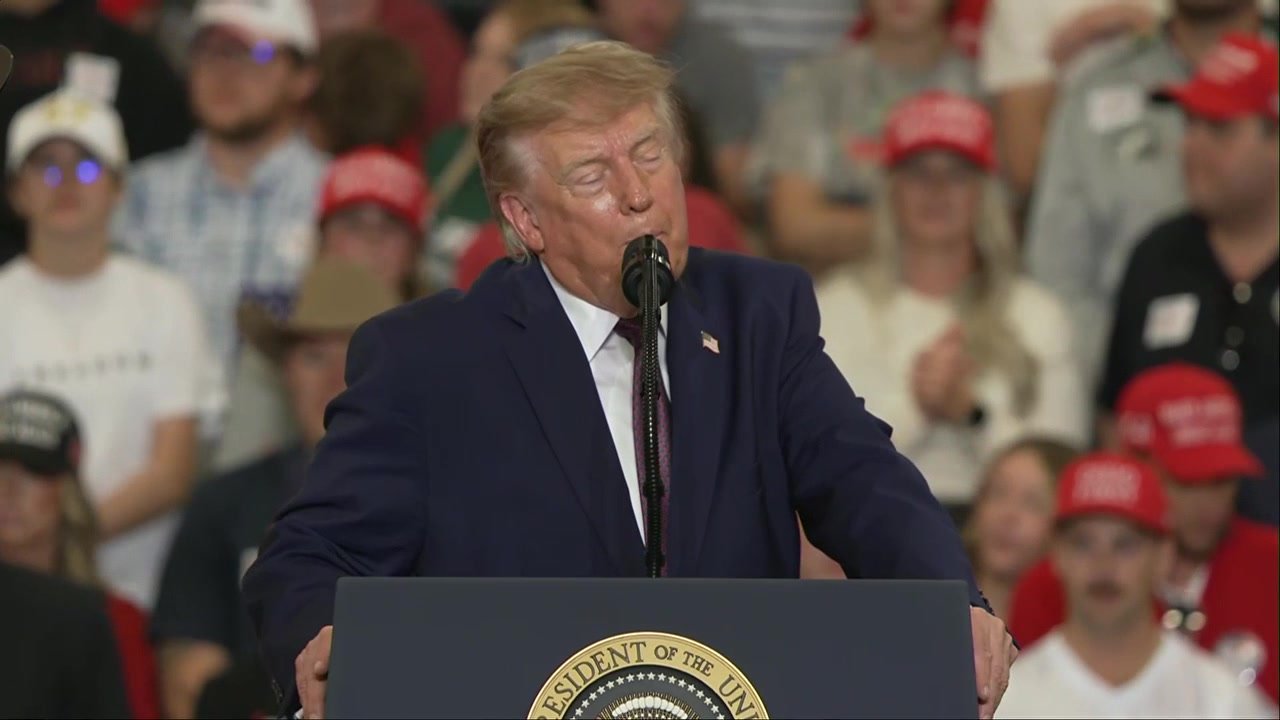 Trump touts Venezuela victory, Iran strikes and rips Obama's nuclear deal agreement