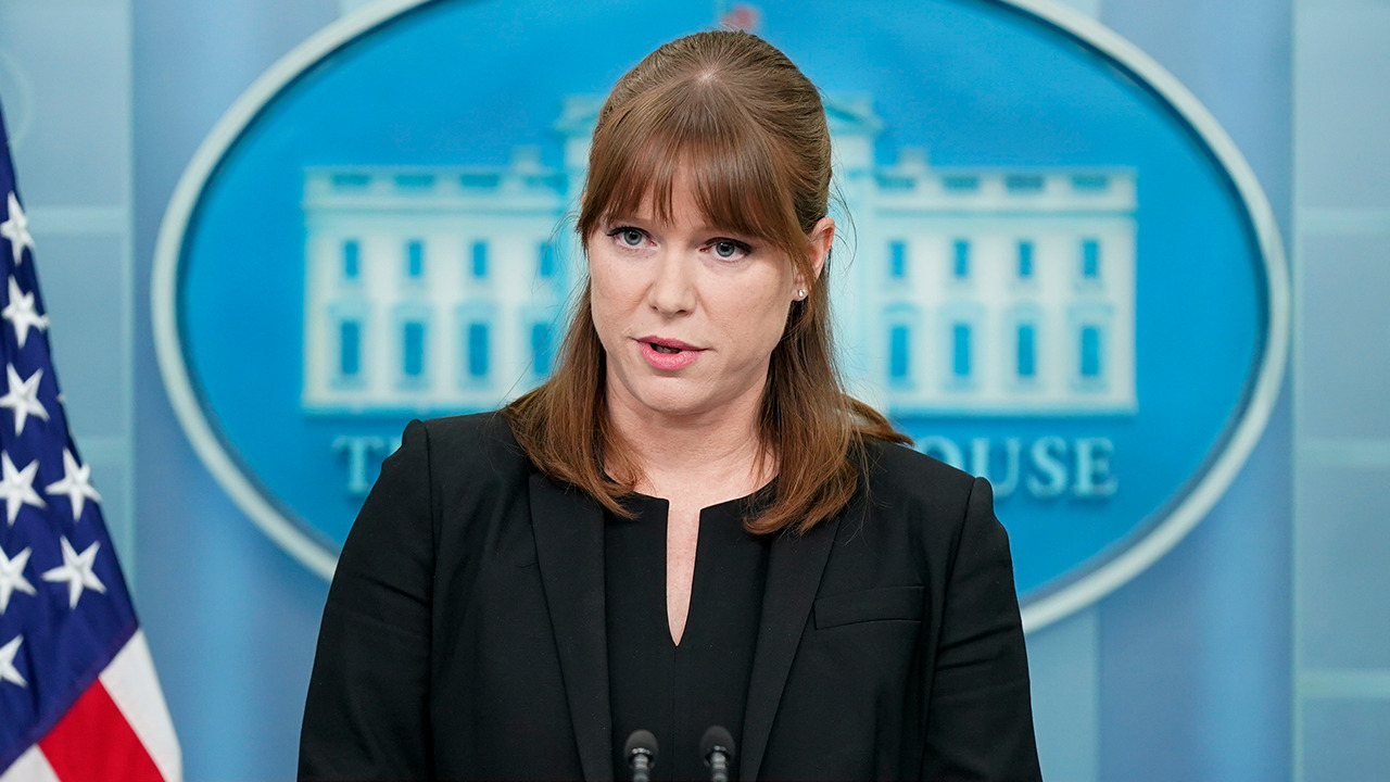 White House Director of Communications Kate Bedingfield holds a press briefing