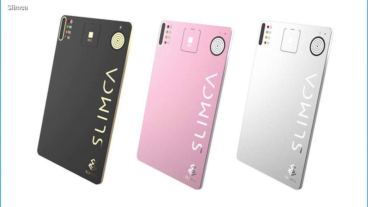 Watch out for Slimca's credit card-sized recording device