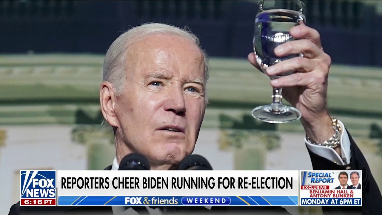 Reporters' cheers indicate praise for Biden's re-election plans at White House Correspondents' Dinner