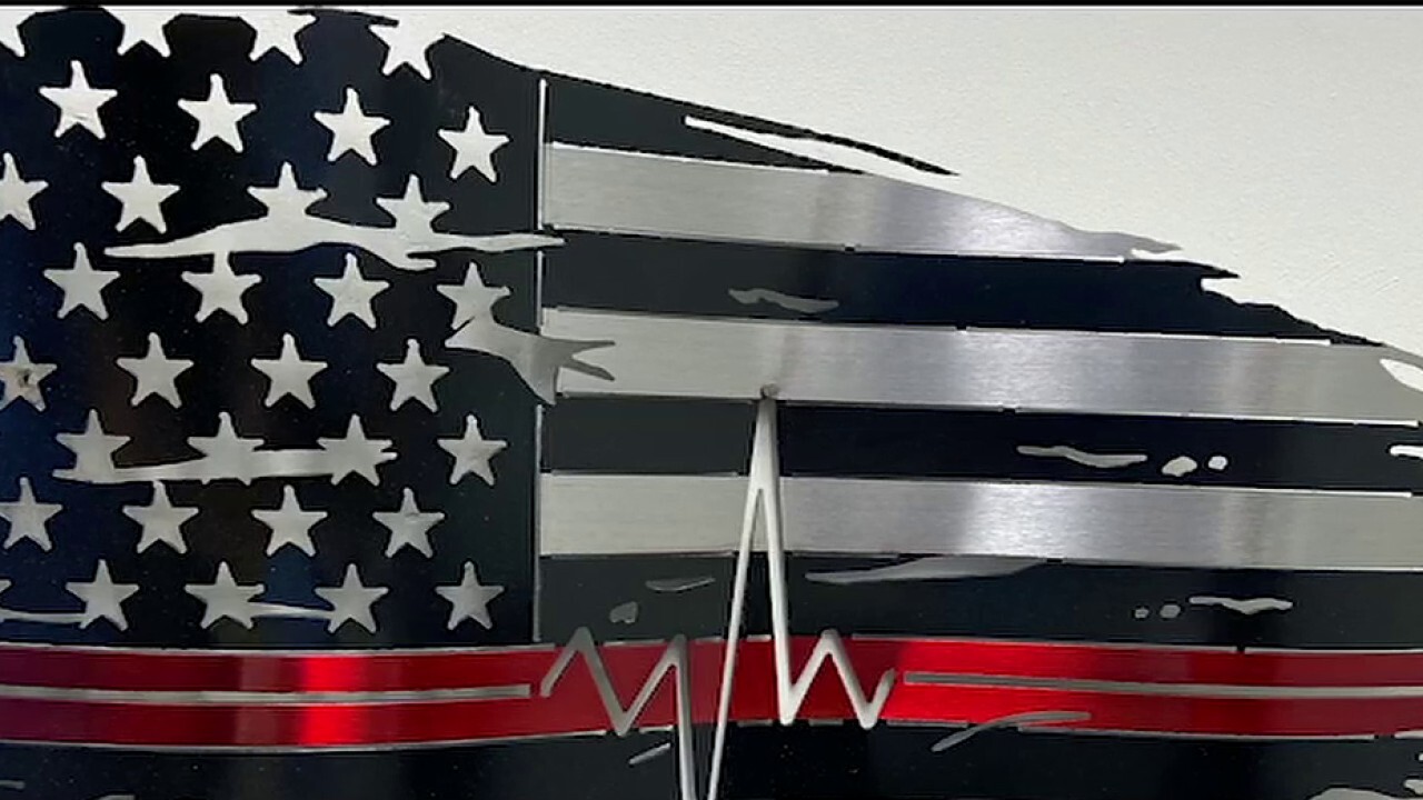 Wisconsin artist donates metal flags to heroes on the front line of the coronavirus fight