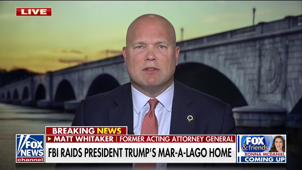 Whitaker rips FBI's raid of Trump's Mar-a-Lago home: 'We've crossed a line'