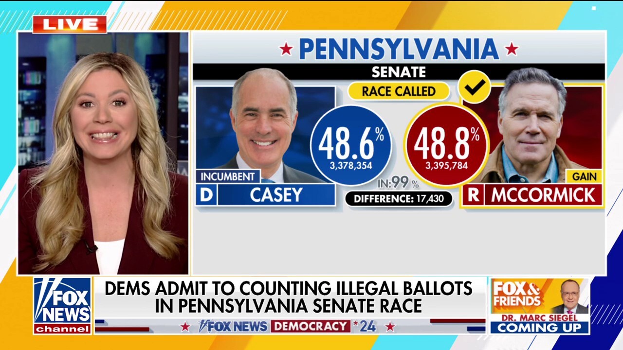 Pennsylvania Democrats slammed for counting illegal ballots in Senate race: Unbelievably 'brazen' 