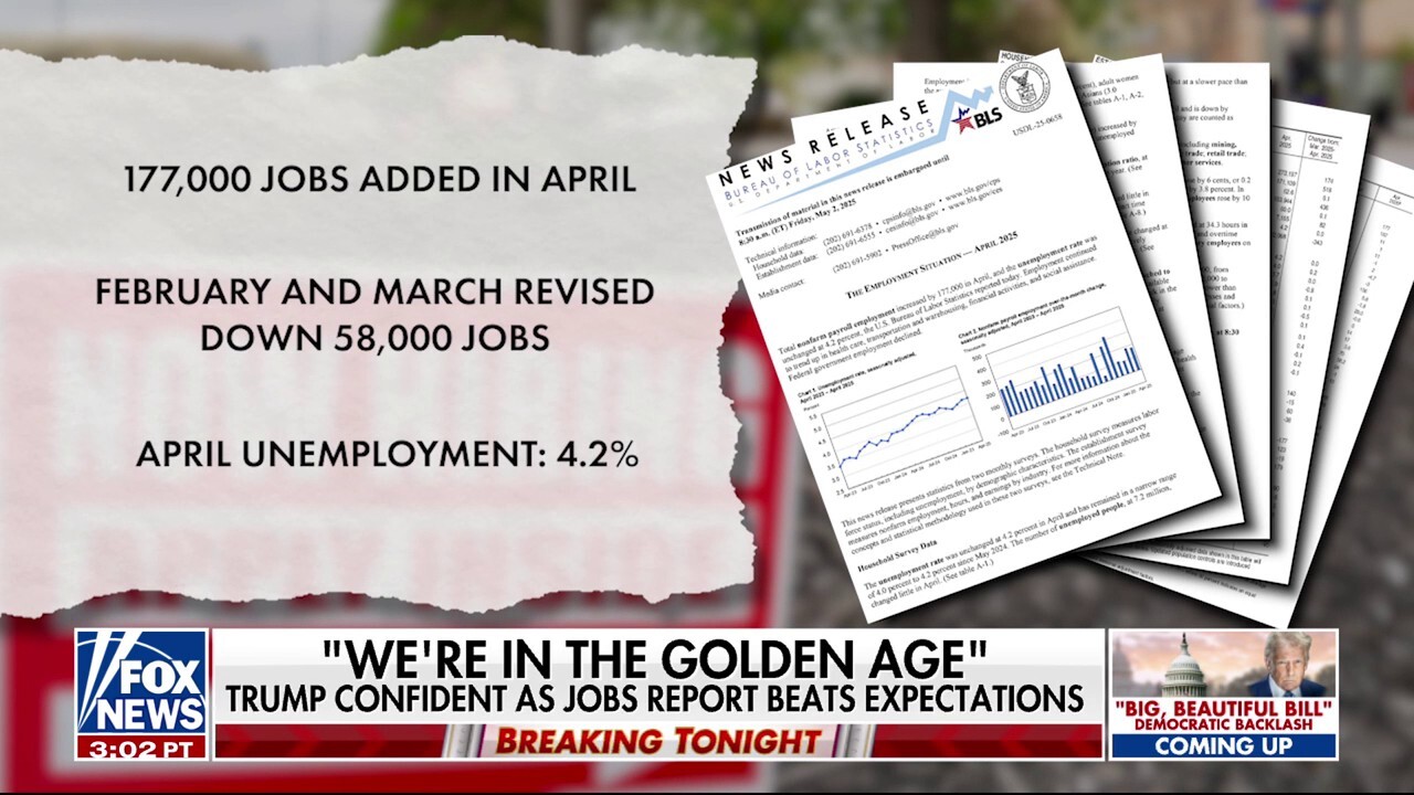  Trump remains confident in economic strategy amid strong April jobs report