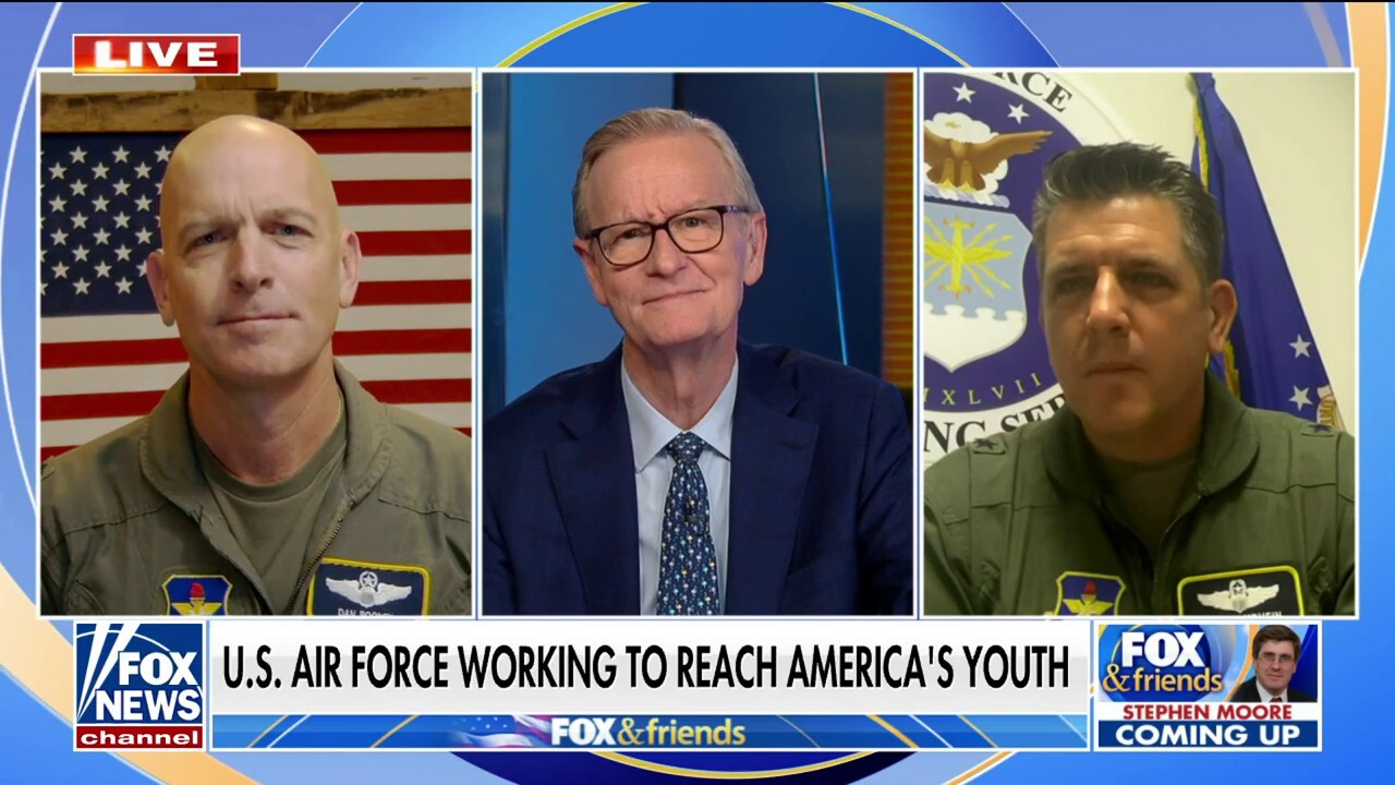 Air Force recruiting service commander Brig. Gen. Christopher Amrhein and Lt. Col. Dan Rooney join 'Fox & Friends' to discuss efforts to combat the military recruitment shortage.