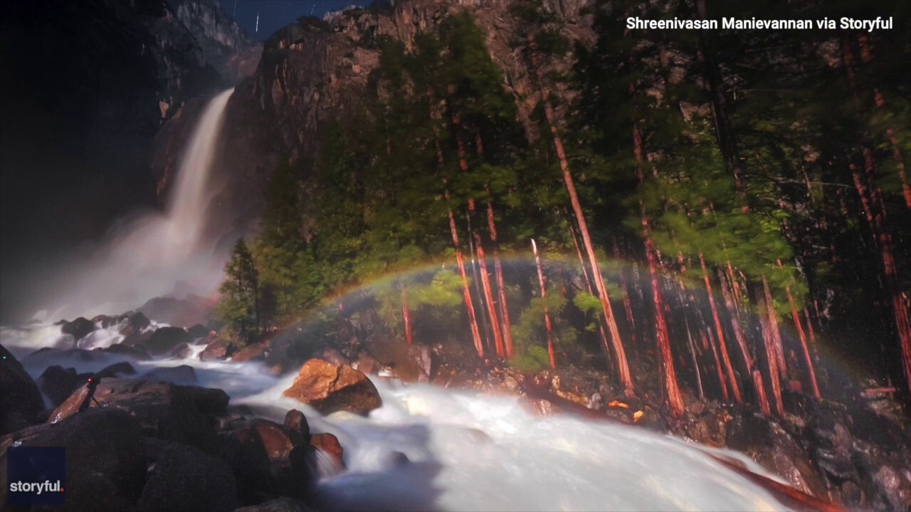 Stunning lunar rainbows are seen over Yosemite — watch the spectacular views!