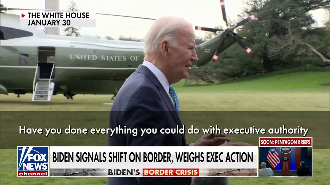 Biden signals shift on border, weighs executive action