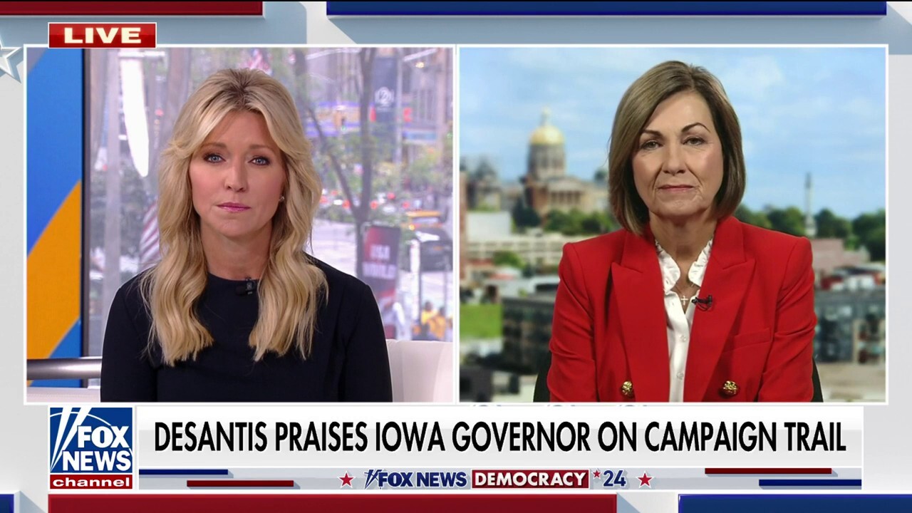 Iowa Gov. Kim Reynolds praised by DeSantis following criticism from Trump