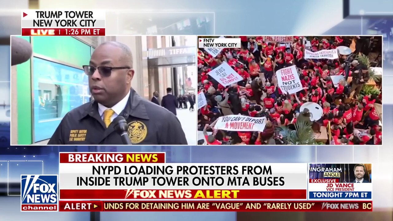 NY police break up protests at Trump Tower as Mahmoud Khalil awaits deportation hearing