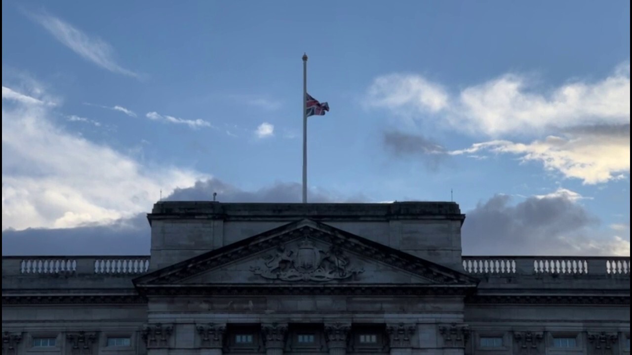 UK flag flies at half-staff following Queen Elizabeth II's death