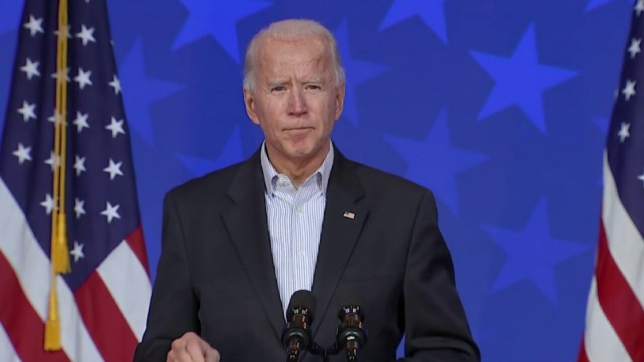 Joe Biden urges patience as ballots are counted across America