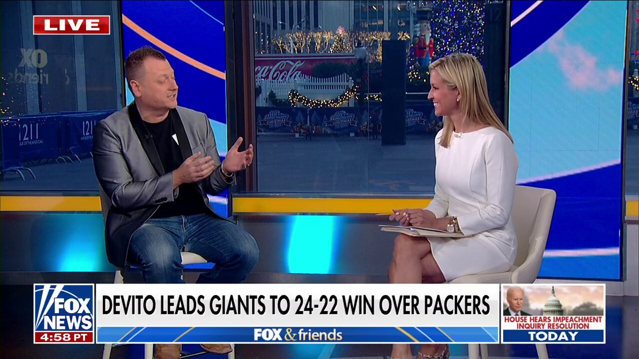 Jimmy Failla joins "Fox & Friends" to talk about the unlikely success of New Jersey native and undrafted New York Giants starting quarterback Tommy DeVito.  