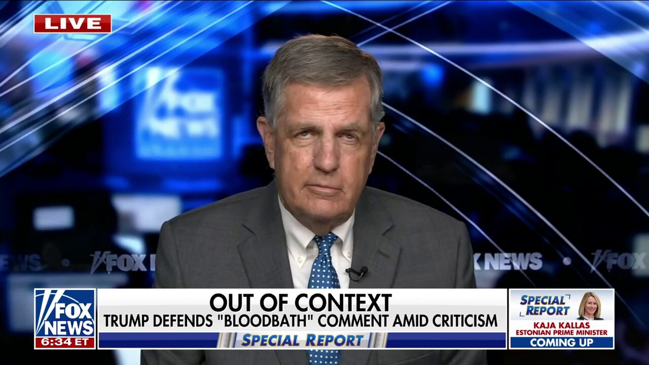 ‘Bloodbath’ is widely used figuratively, look at the context: Brit Hume