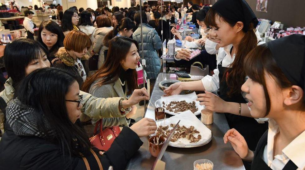 Japanese women are rebelling against the tradition of giving male colleagues chocolates on Valentine’s Day