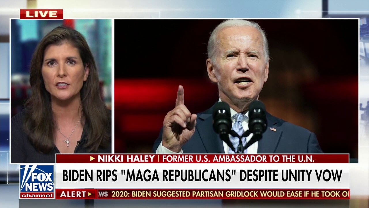 Nikki Haley: Biden's speech degraded half the country, worse than Hillary's 'deplorables' remark