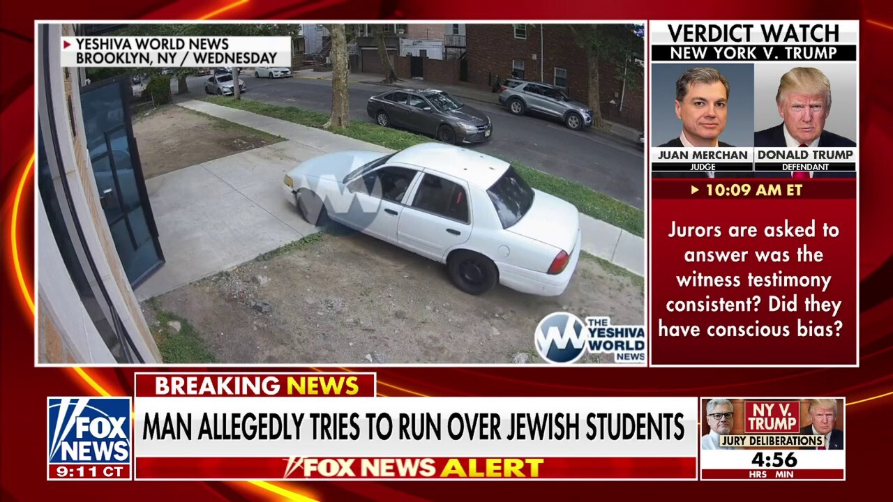 Man charged with hate crimes after trying to run over Jewish students