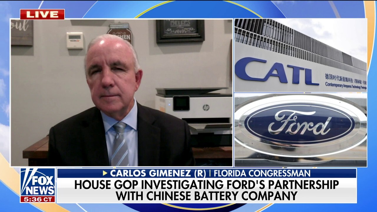 Biden admin is ‘helping’ China in Ford’s partnership with battery company: Rep. Carlos Gimenez