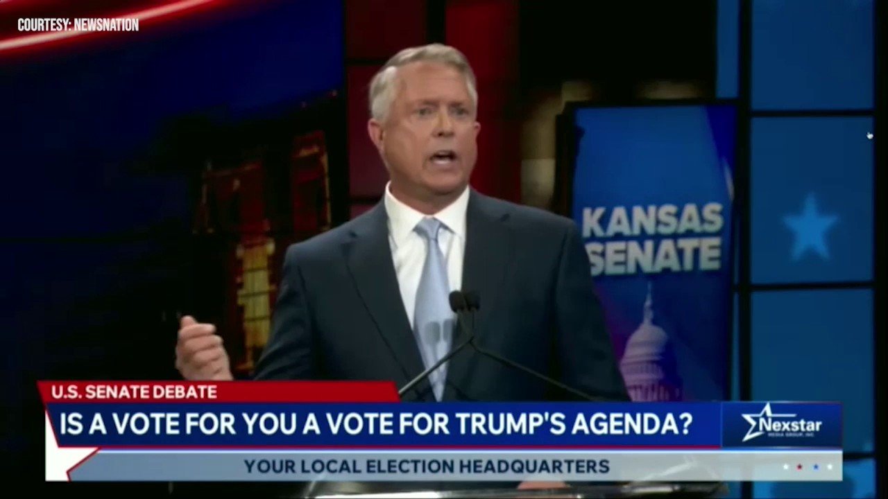 Marshall says Trump 'not always right' during Kansas debate
