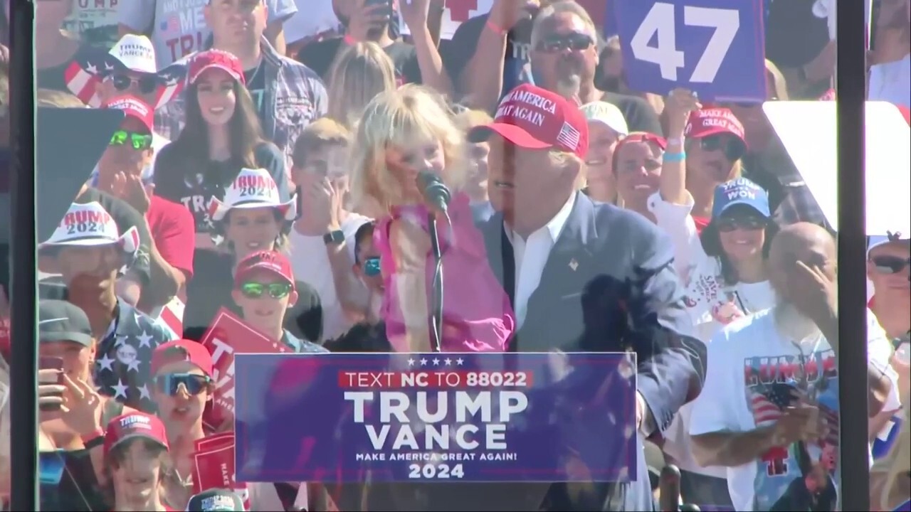 North Carolina rallygoers charmed by Trump's grandchildren: 'Vote for grandpa'