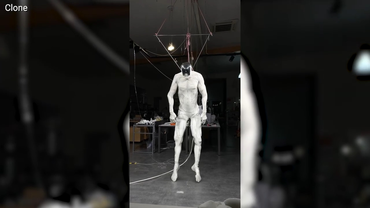 'CyberGuy': Creepy humanoid robot moves using 1,000 eerie artificial muscles