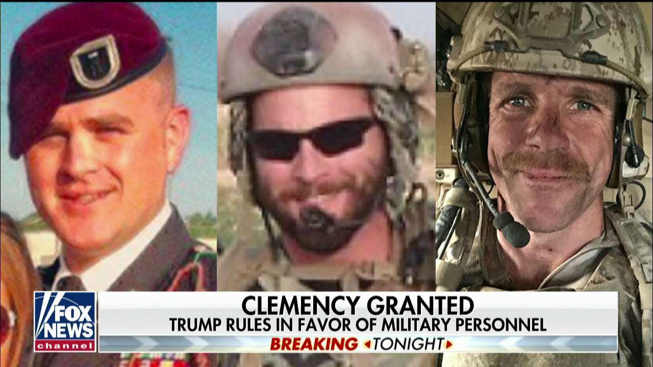 President Trump grants clemency to 2 Army officers, restores rank to Navy SEAL Eddie Gallagher