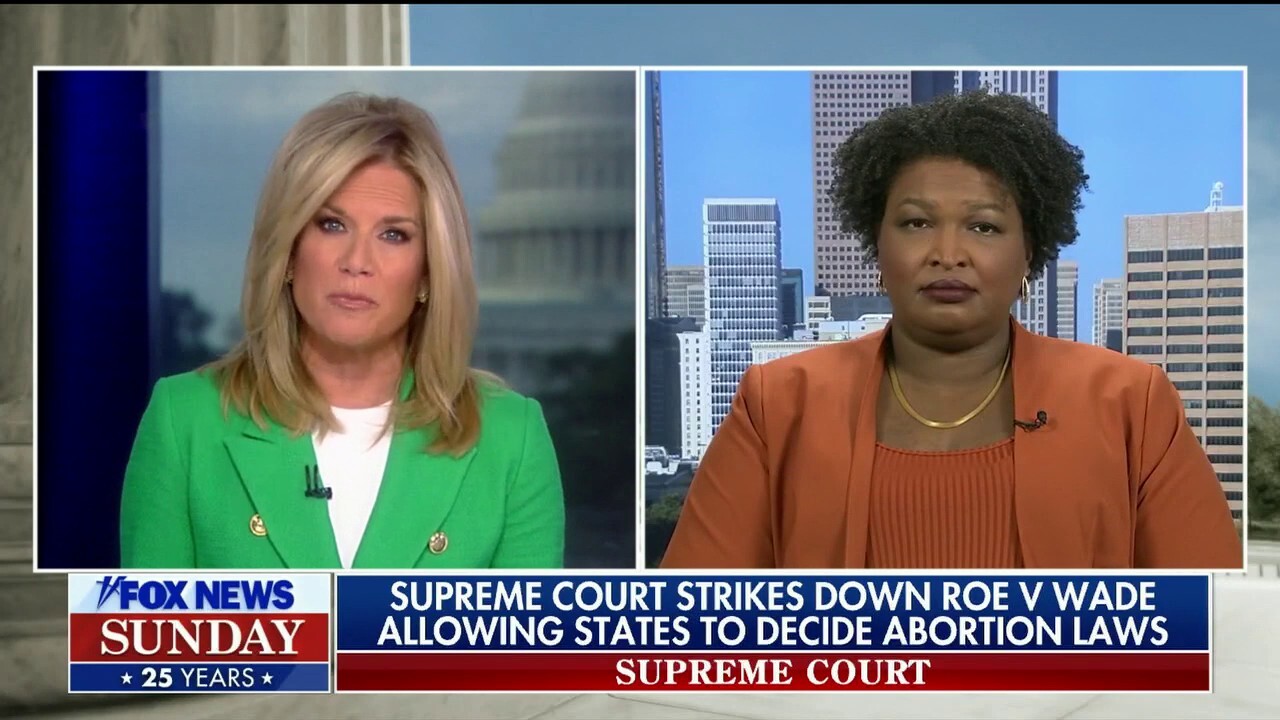 Georgia Democrat candidate for governor Stacey Abrams joined 'Fox News Sunday' to discuss abortion rights, policing in America, and President Biden's approval rating.