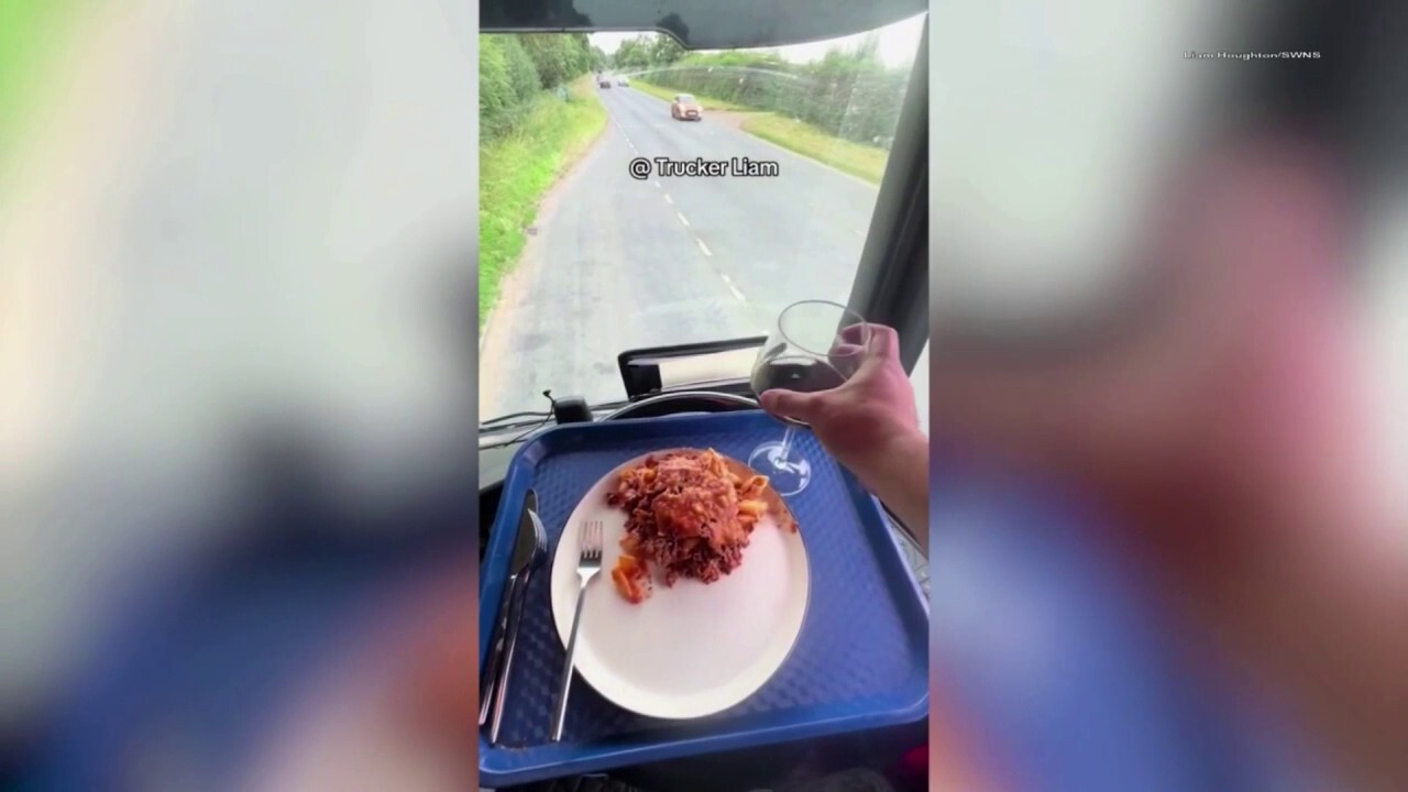 Trucker cooks up lasagna on his dashboard: 'It turned out OK'