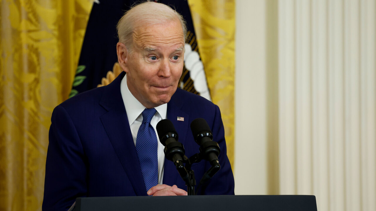WATCH: Biden says he likes 'babies better than people' as child wails during White House speech