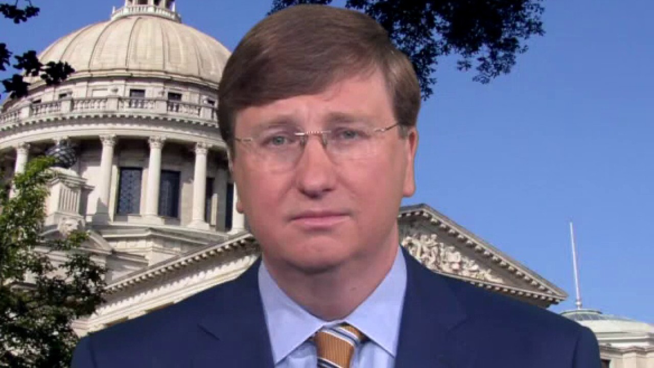 Gov. Tate Reeves on signing bill to replace state flag with Confederate battle emblem