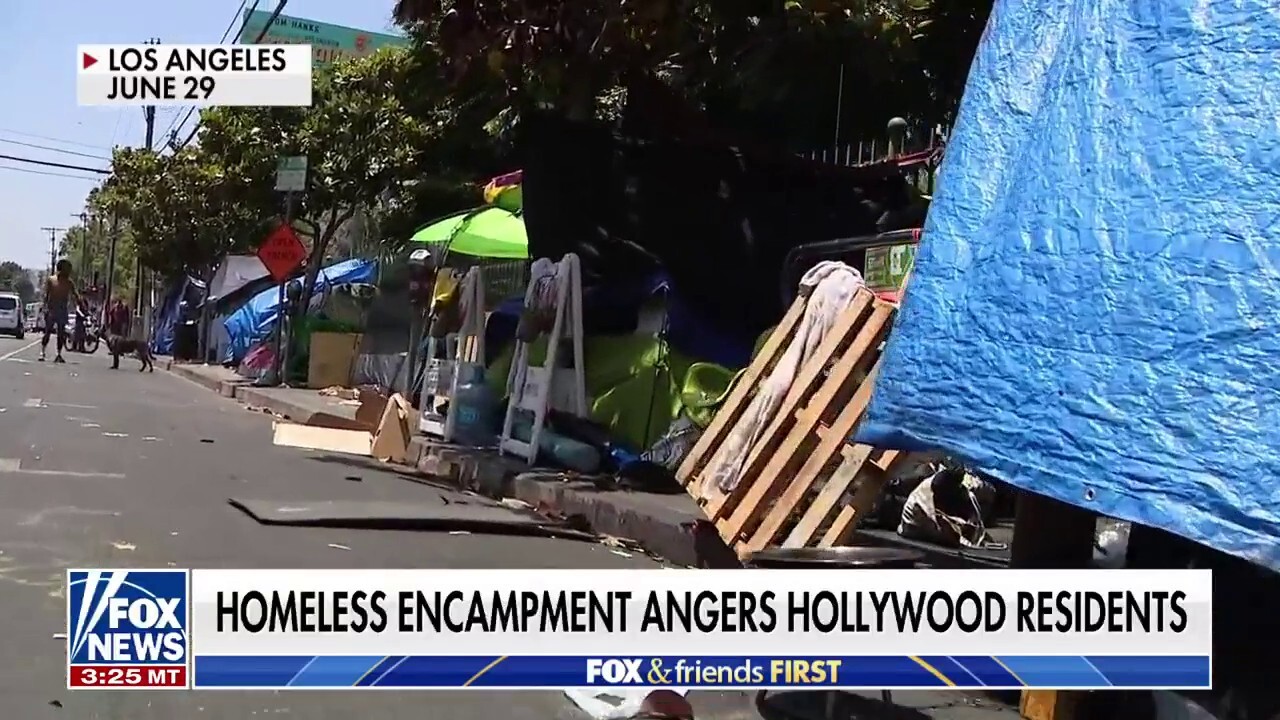 Hollywood residents outraged by needles, trash at homeless encampment near school