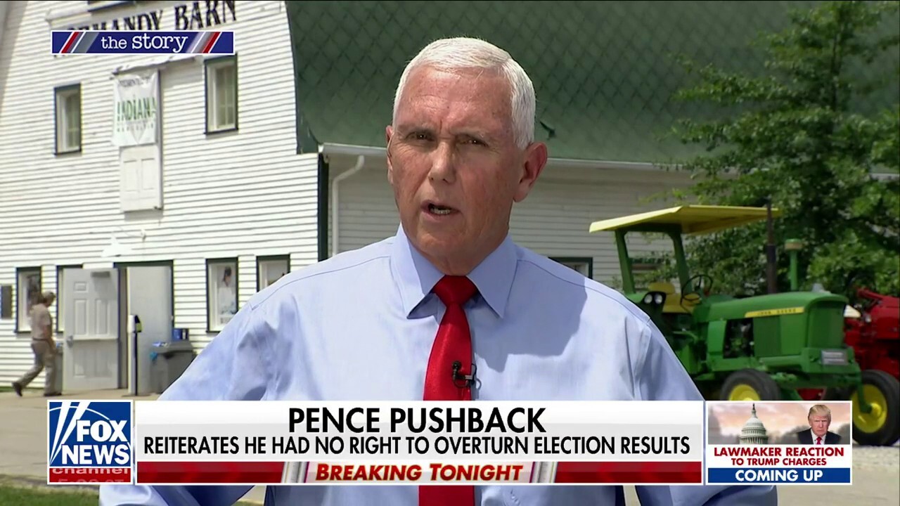 Mike Pence pushes back against former President Trump