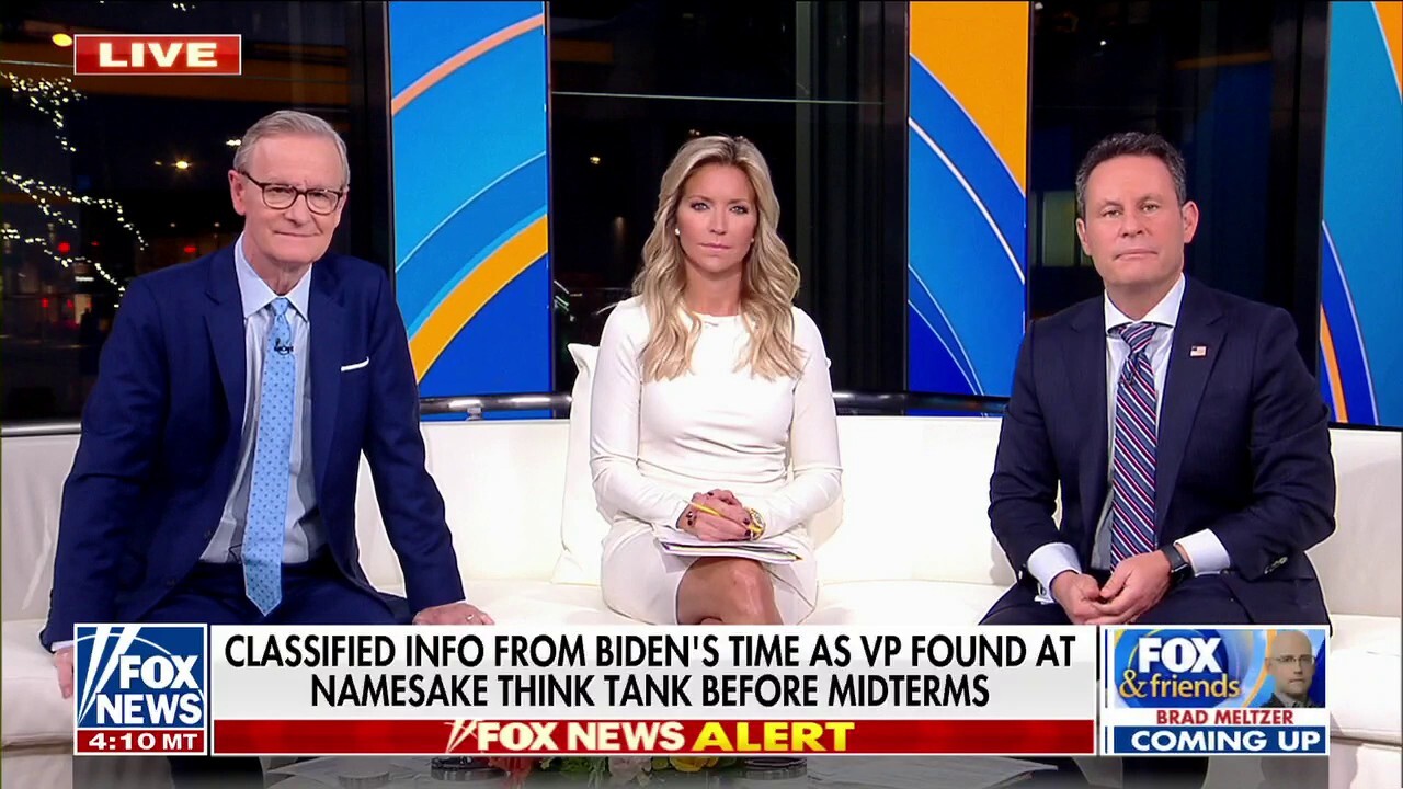 'Fox & Friends' sound off on Biden's classified documents: 'The irony is delicious'